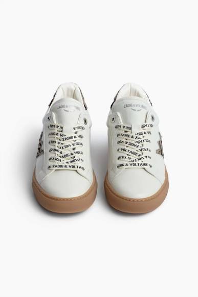 NEW ZADIG & VOLTAIRE zebra sneaker in white - Picture 3 of 3